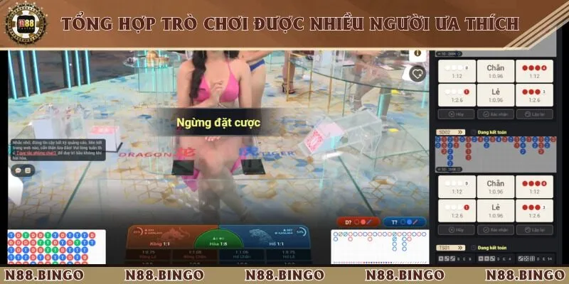 Danh sách trò chơi ấn tượng tại ON Casino